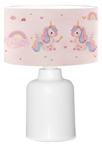 Dětská lampička CANDY 1xE27/40W/230V růžová/bílá