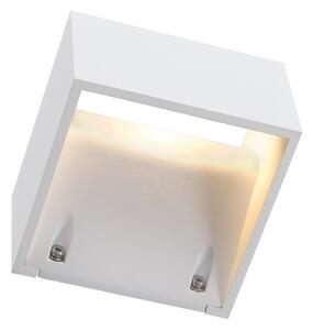 SLV 232101 Logs Wall, nástěnné svítidlo se svícením nahoru/dolu, 6W LED, bílá, šířka 13cm