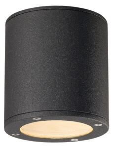 SLV 231545 Sitra, antracitové stropní venkovní svítidlo, 1x9W, prům. 10cm, IP44