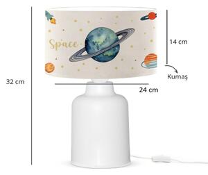 Dětská lampička CANDY 1xE27/40W/230V bílá/pestrobarevná