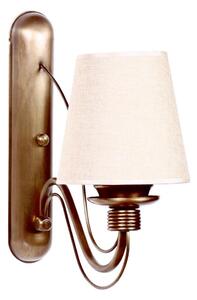Nástěnná lampa CLASSIC 1xE27/40W/230V bronzová/béžová