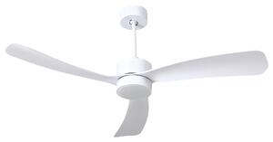 Stropní ventilátor se světlem PRASLIN s dálkovým ovládáním LED Bílá
