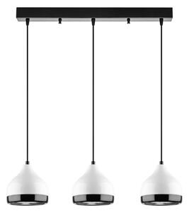 Lustr na lanku YILDO 3xE27/40W/230V bílá/černá