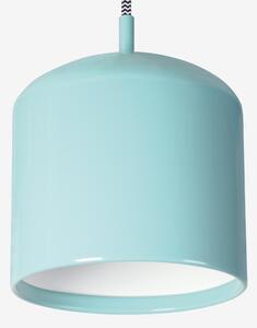 Lucis ZK.11.J2.04 Juno, závěsné svítidlo 1×100W E27 tyrkysová/bílá, průměr 28cm