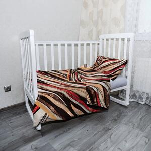 Sablio Mikroplyšové dětské povlečení do postýlky Pruhovaný motiv - 120x90 / 40x60