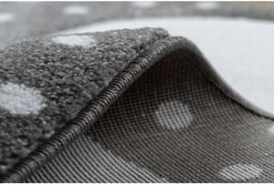 Dywany Luszczow Kusový koberec kulatý PETIT KRÁLÍČEK, šedý Rozměr koberce: 140 cm KRUH
