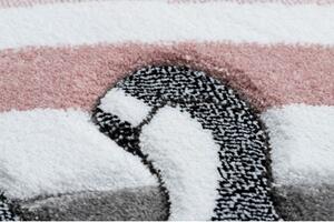Dywany Luszczow Kusový koberec kulatý PETIT PONY Poník, šedý Rozměr koberce: 140 cm KRUH