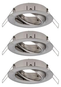 Paulmann 92485 Choose, sada výklopných bodovek kartáčovaná ocel, 3x10W, průměr 8,4cm
