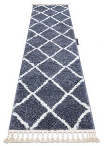 Dywany Luszczow Kusový koberec, běhoun BERBER CROSS, šedý Rozměr koberce: 80 x 200 cm