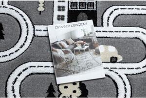 Dywany Luszczow Kusový koberec PETIT MĚSTO, ULICE, šedý Rozměr koberce: 140 x 190 cm