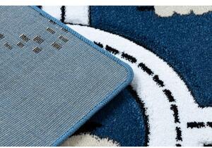 Dywany Luszczow Kusový koberec PETIT MĚSTO, ULICE, modrý Rozměr koberce: 160 x 220 cm