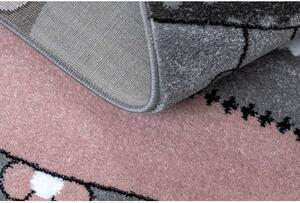 Dywany Luszczow Kusový koberec PETIT FARMA ZVÍŘATA, růžový Rozměr koberce: 160 x 220 cm