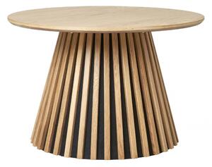 Konferenční stolek Osaka natural, kulatý, dubová dýha, Ø70×45 cm – House Nordic