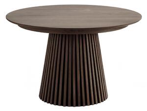 Jídelní rozkládací stůl Osaka smoked, kulatý, dubová dýha, Ø120–200×75 cm – House Nordic 3