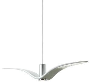 Brokis PC01111_007 Night Birds Exterior, závěsné svítidlo z ručně zpracovaného skla, 6,5W LED, opal - opaktní sklo, délka 78cm, IP54