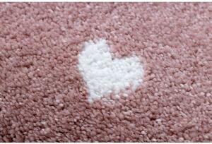 Dywany Luszczow Kusový koberec PETIT PLAMEŇÁCI, SRDCE, růžový Rozměr koberce: 200 x 290 cm