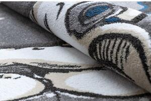 Dywany Luszczow Kusový koberec kulatý PETIT SLONÍK, HVĚZDY, šedý Rozměr koberce: 120 cm KRUH