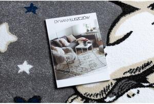 Dywany Luszczow Kusový koberec kulatý PETIT SLONÍK, HVĚZDY, šedý Rozměr koberce: 120 cm KRUH