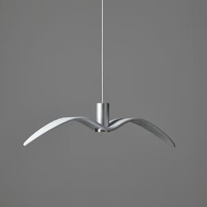 Brokis PC01112_005 Night Birds Exterior, závěsné svítidlo z ručně zpracovaného skla, 6,5W LED, opal - opaktní sklo, délka 73cm, IP54