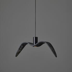 Brokis PC01113_004 Night Birds Exterior, závěsné svítidlo z ručně zpracovaného skla, 6,5W LED, šedá kouřová GLASS mat, délka 61cm, IP54
