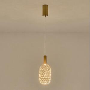 LED Lustr na lanku PERFORATO LED/6,3W/230V 3000K zlatá pr. 13 cm
