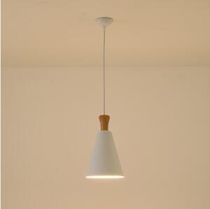 Lustr na lanku SIMPLO 1xE27/15W/230V bílá pr. 20 cm