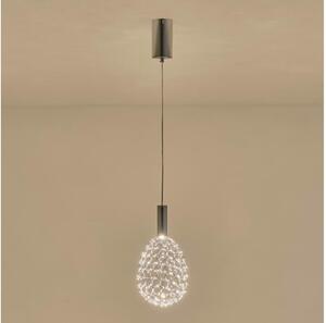 LED Lustr na lanku PERFORATO LED/6,3W/230V 3000K lesklý chrom pr. 14 cm