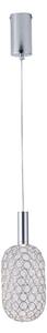 LED Lustr na lanku PERFORATO LED/6,3W/230V 3000K lesklý chrom pr. 13 cm