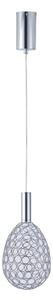 LED Lustr na lanku PERFORATO LED/6,3W/230V 3000K lesklý chrom pr. 14 cm