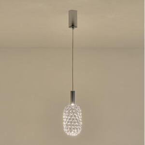 LED Lustr na lanku PERFORATO LED/6,3W/230V 3000K lesklý chrom pr. 13 cm