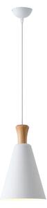 Lustr na lanku SIMPLO 1xE27/15W/230V bílá pr. 20 cm