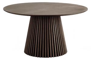 Jídelní stůl Osaka smoked, kulatý, dubová dýha, Ø140×75 cm – House Nordic