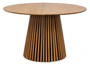 Jídelní stůl Osaka natural, kulatý, dubová dýha, Ø120×75 cm – House Nordic
