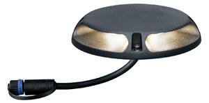 Paulmann 93920 Plug&Shine Shine, pojezdové svítidlo na podlahu, 2x3W LED 3000K, antracit, prům. 16cm, IP67