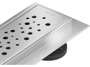 Mexen Flat nerezový sprchový žlab 50 cm vzor M12, 1021050-15