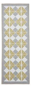 Žluto-šedý pratelný běhoun 61x170 cm Victoria Yellow – Think Rugs