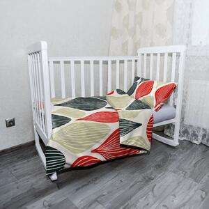 Sablio Dětské povlečení do postýlky Hravé šedesátky - 120x90 / 40x60