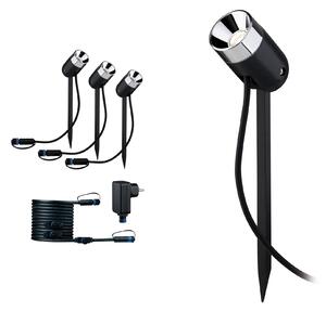 Paulmann 94242 Plug&Shine Pike, sada venkovního osvětlení s trny 3x3,5W LED 3000K, antracit, IP65