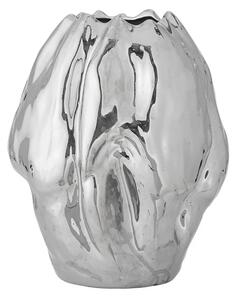 Bloomingville - Váza Bobby, kamenina, stříbrná; výška 29 cm