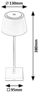 Rabalux Taena stolní lampa 1x4 W bílá-stříbrná 76013