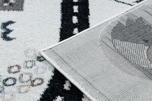 Dywany Luszczow Dětský kusový koberec FUN Route, ulice, zvířata krém Rozměr koberce: 160 x 220 cm