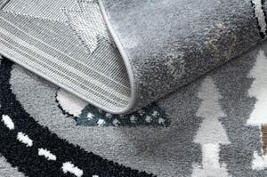 Dywany Luszczow Dětský kusový koberec FUN Route, ulice, zvířata šedá Rozměr koberce: 160 x 220 cm