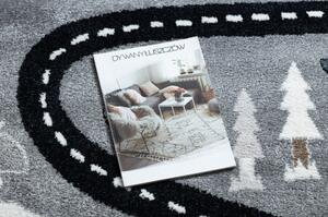 Dywany Luszczow Dětský kusový koberec FUN Route, ulice, zvířata šedá Rozměr koberce: 160 x 220 cm
