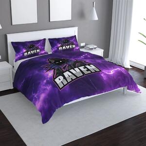 Sablio Povlečení FORTNITE RAVEN Fialová bouře - 140x200 / 90x70