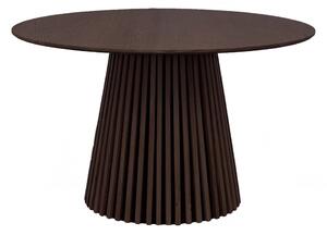 Jídelní stůl Osaka smoked, kulatý, dubová dýha, Ø120×75 cm – House Nordic