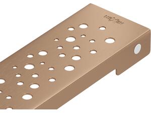Mexen Flat, lineární podlahový žlab 70 cm, měděná matná, 1C21070