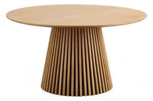 Jídelní stůl Osaka natural, kulatý, dubová dýha, Ø140×75 cm – House Nordic
