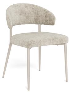 MAZZONI EXPORT IRIS Béžová (látka Juto 4)/šedobéžový rám (kašmír) - MODERNÍ ČALOUNĚNÁ ŽIDLE DO OBÝVACÍHO POKOJE / JÍDELNY BOHO