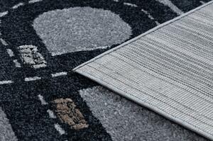 Dywany Luszczow Dětský kusový koberec FUN Track, ulice, město šedá Rozměr koberce: 140 x 190 cm