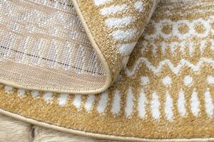 Dywany Luszczow Kulatý koberec FUN Napkin ubrousek - zlato Rozměr koberce: 120 cm KRUH